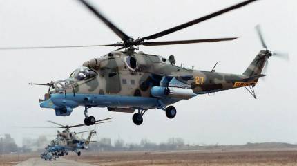 Бригада армейской авиации ЦВО пополнилась двумя вертолётами Ми-24П