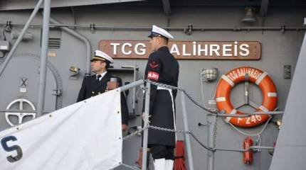 "Гетман Сагайдачный" провёл тренировки совместно с двумя кораблями ВМС Турции в Чёрном море