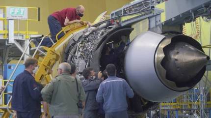 В Иркутске прошла первая установка двигателей ПД-14 на самолет МС-21-310