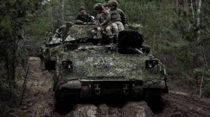 Появились новые кадры уничтожения на Запорожском направлении колонны ВСУ с западной бронетехникой