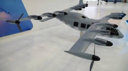 "Скорость до 600 км/ч": В Китае представлена модель многороторного электрического "вертолёта"