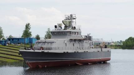 В Зеленодольске спущен на воду очередной катер специального назначения проекта 21980 «Грачонок»