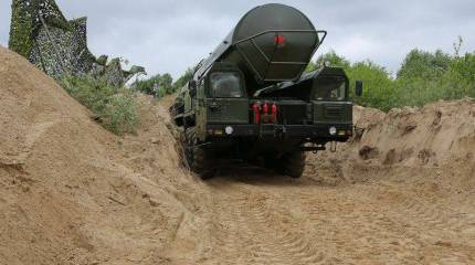 Маскировка ПГРК "Ярс" в полевых условиях