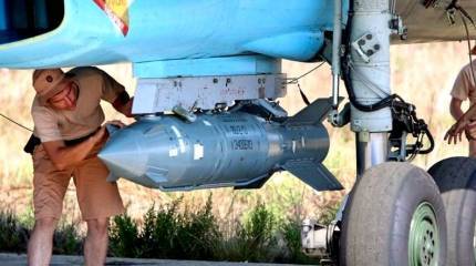 Огромная бомба ВКС РФ испугала боевиков в Сирии