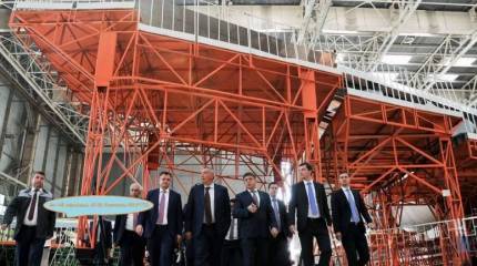 Последние 4 самолета Ан-148-100Е находятся в цехе окончательной сборки ВАСО