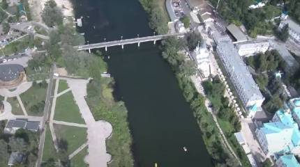 В районе Святогорской лавры начинается строительство моста для прогона бронетехники ВСУ к Кременной