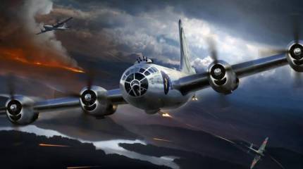 Тяжелые двухмоторные японские истребители против американских бомбардировщиков