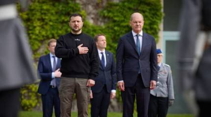 Зеленский на встрече с Шольцем рассказал о планах Украины создать «истребительную коалицию» для получения современных самолётов