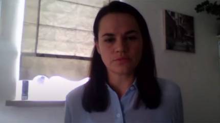 «Беларусь встала на путь ненасильственной революции» - Тихановская выступила перед европарламентариями