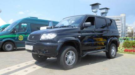 Российские пограничники получают новые автомобили для патрулирования