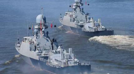 Около 50 кораблей и судов Каспийской флотилии готовятся к выходу в море