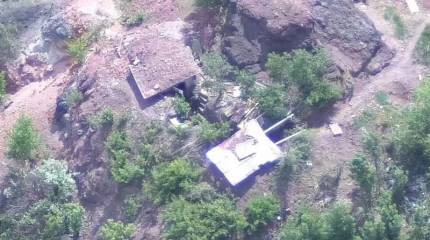 ВСУ показали нанесение удара ПТУРами по позиции НМ ЛДНР на терриконе