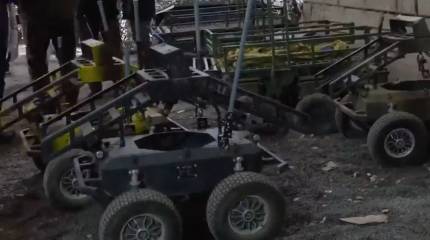 На выставке в Киеве показали украинские наземные роботизированные комплексы