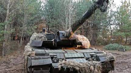 Показаны кадры уничтожения очередного немецкого танка Leopard ВСУ на Константиновском направлении