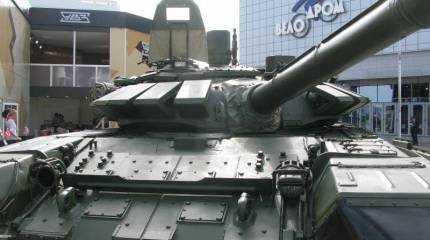 Модернизированный танк Т-72Б (Т-72Б3 с дополнительными опциями). MILEX 2014