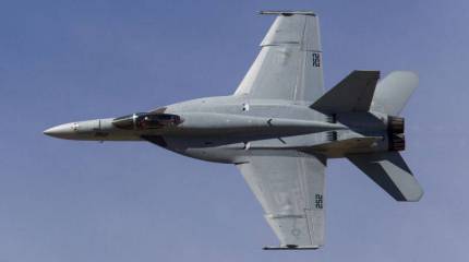 F/A-18 разбился в США рядом с базой ВМС