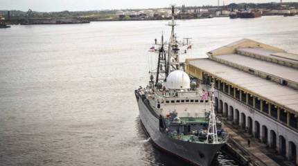 Российский разведывательный корабль зашёл в порт Гаваны в преддверии кубино-американских переговоров.