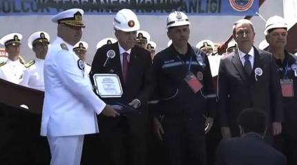 В Турции спустили на воду вторую дизель-электрическую подлодку с ВНЭУ проекта Тип-214TN