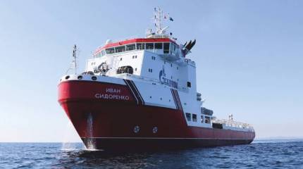 Судно для достройки «Северного потока - 2» прибыло в немецкий Мукран