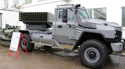 В Белоруссии испытали новую РСЗО «Флейта» калибра 80 мм