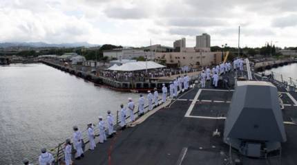 В ВМС США расследуют разлив топлива на военной базе в районе Пёрл-Харбора