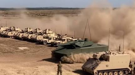 Новая БМП «Рысь» прошла перед войсками НАТО