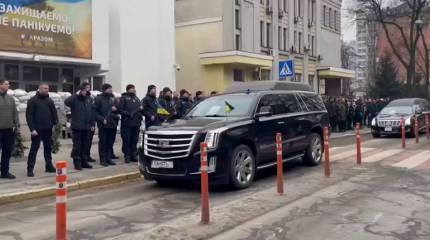 В Киеве проходит церемония прощания с руководством МВД, погибшим во время авиакатастрофы в Броварах