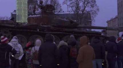 Эстонские города отказываются от демонстрации подбитого танка Т-72