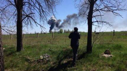 Кто обстрелял вертолёт в Краматорске?