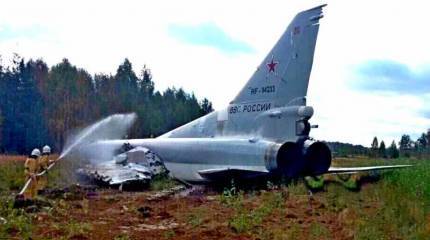 Опубликовано видео жесткой аварии с Ту-22М3 в Калужской области