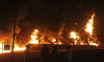 В Пакистане из гранатометов  подорвали 20 цистерн горючего для НАТО