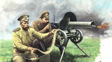 Туркестанские офицеры-пулемётчики