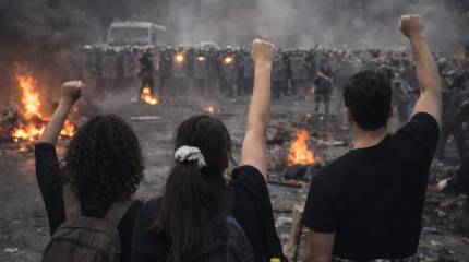 Протестующие в Иране начали сбрасывать памятники Сулеймани и рвать флаги
