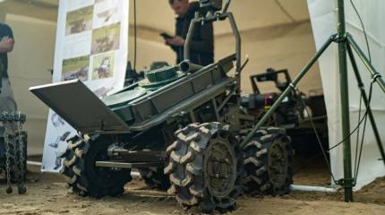 Украинские военные испытали робота-минёра «Гном» на полигоне