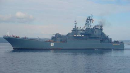 Получивший повреждения БДК «Оленегорский горняк» поставлен в сухой док в Новороссийске