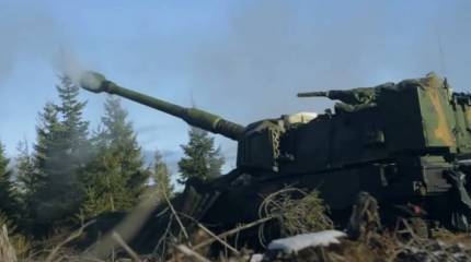 На одной из станций замечен эшелон с итальянскими самоходками M109L для ВСУ