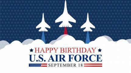 ВВС США поздравили открыткой с изображением силуэтов российских истребителей