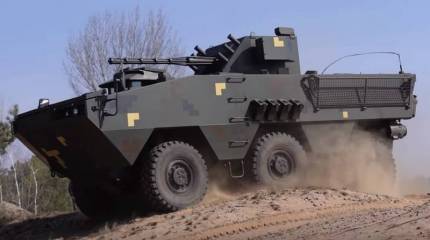 В Сети появилось видео испытаний нового украинского бронетранспортёра
