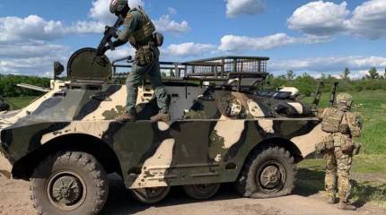 Бойцы Росгвардии обнаружили на территории ЛНР замаскированную военную технику и вооружения ВСУ