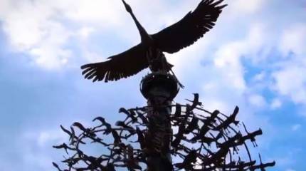 В Туапсе создали народный мемориал «Смерч журавлей» в честь погибших в специальной военной операции