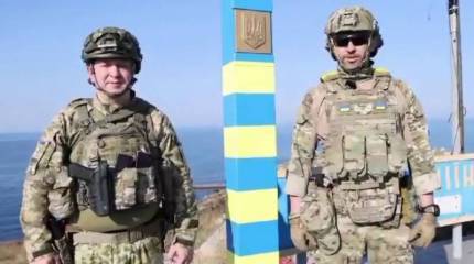 Киев «восстановил историческую справедливость» установкой пограничного столба на острове Змеиный