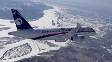 Опытный образец самолёта Sukhoi Superjet 100 с двигателями ПД-8 достиг максимальной высоты полёта