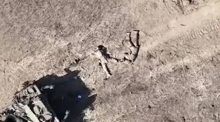 Появились кадры уничтожения пехоты ВСУ при помощи квадрокоптеров