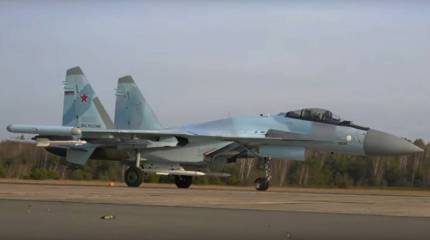 Возвращение истребителя Су-35 ВКС РФ на базу с запасом ракет «воздух-воздух» может свидетельствовать о проблемах с наличием боевой авиации ВВС ВСУ