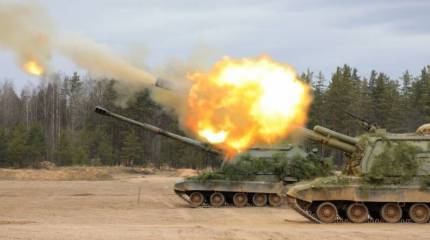 Точное попадание в орудие противника на Авдеевском направлении попало в кадр