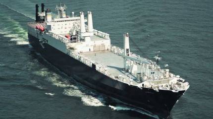 Советский корабль в составе сил быстрого реагирования ВМС США