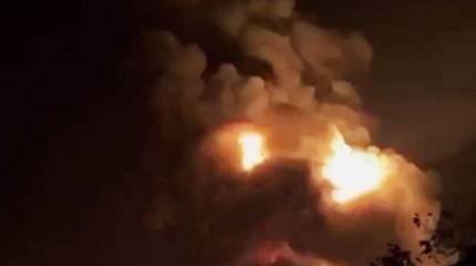 Барражирующим боеприпасом поражено хранилище нефтепродуктов противника в Николаеве