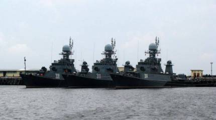 Ударная корабельная группа Балтийского флота отработала задачи по уничтожению подлодки условного противника