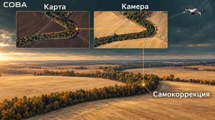 Систему навигации дронов «СОВА» испытали с устаревшей картой местности