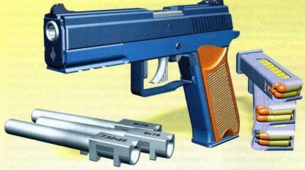 Свободный затвор с присоединением ствола